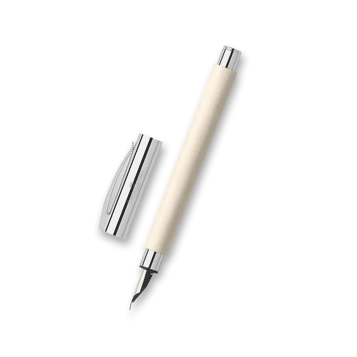 Hauptproduktbild Plnicí pero Faber-Castell Ambition Precious Resin Cinematic White - hrot M