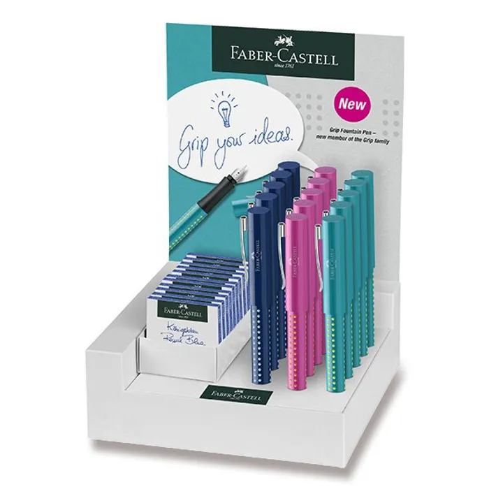 Hauptproduktbild Plnicí pero Faber-Castell Grip 2010 stojánek, 15 ks