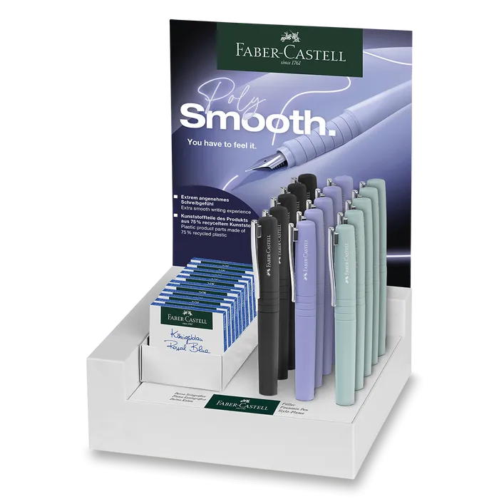 Hauptproduktbild Plnicí pero Faber-Castell Poly Pen stojánek, 15 ks