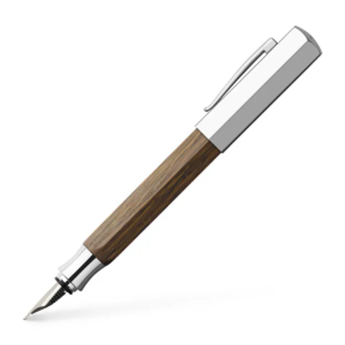 Hauptproduktbild Plnící pero Ondoro Wood, F dub kouřový tmavý Faber Castell (147581)