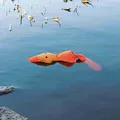 Weiteres Produktbild Schwimmende orangefarbene Ente mit Geräusch 50 cm