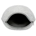 Weiteres Produktbild Filzhöhle LUNA mit Reißverschluss 40 x 24 x 46 cm hellgrau