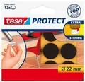 Weiteres Produktbild Filz-Selbstklebepads „Protect 57893“, braun, 22 mm, TESA