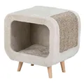 Weiteres Produktbild Plüschhöhle ALICIA mit Holzbeinen 48x48x38 cm