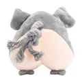 Weiteres Produktbild Plüsch-2D-Elefant mit Sound, Baumwollseil, 16 cm, grau, HipHop