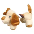 Weiteres Produktbild Plüschhund/Elefant mit Baumwollkordel 17cm