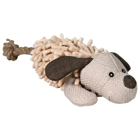 Plüschhund mit Seilschwanz 30 cm
