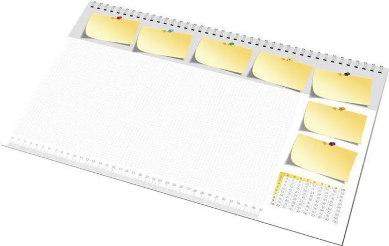 Hauptproduktbild Podložka na stůl, 470x330 mm,s poznámkovým blokem, Panta Plast