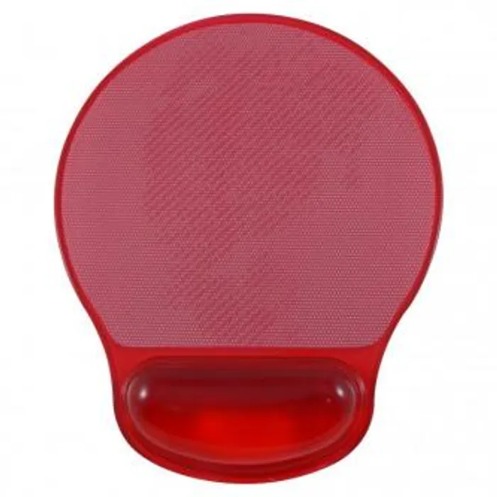 Hauptproduktbild Podložka pod myš, ergonomická, gelová, červená, Logo, možnost vložit foto