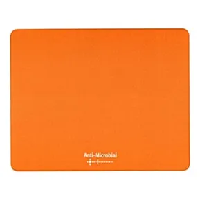 Mauspad, Polypropylen, orange, 24x19cm, 0.4mm, Logo, antimikrobielle