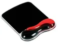 Mauspad mit Gel-Handballenauflage, KENSINGTON „DuoGel“, rot/schwarz