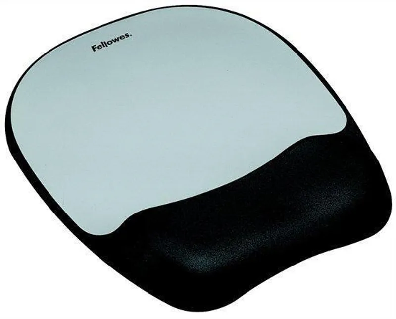 Hauptproduktbild Podložka pod myš s pěnovou opěrkou zápěstí, FELLOWES "Memory Foam", šedá