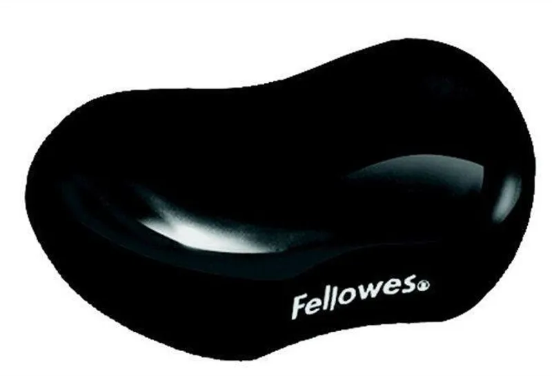 Hauptproduktbild Podložka pod zápěstí CRYSTAL, ergonomická, gelová, černá, Fellowes