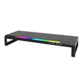 Weiteres Produktbild Podstavec pod monitor, DZ-01, 4x USB Hub 2.0, černý, plast, 20 kg nosnost, Marvo, Rainbow