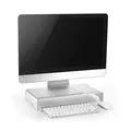 Weiteres Produktbild Bodenständer unter Monitor, silbern, Aluminium, 10 kg Gewicht, Powerton