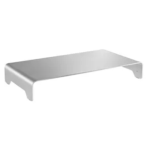 Bodenständer unter Monitor, silbern, Aluminium, 10 kg Gewicht, Powerton