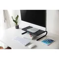 Bodenständer unter Monitor, schwarz, 20 kg Gewicht, Powerton, ergo