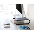 Bodenständer unter Monitor, schwarz, 20 kg Gewicht, Powerton, ergo