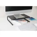 Bodenständer unter Monitor, schwarz, 20 kg Gewicht, Powerton, ergo