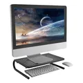 Bodenständer unter Monitor, schwarz, 20 kg Gewicht, Powerton, ergo