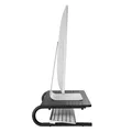 Bodenständer unter Monitor, schwarz, 20 kg Gewicht, Powerton, ergo