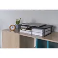 Bodenständer unter Monitor, schwarz, 20 kg Gewicht, Powerton, ergo