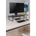 Bodenständer unter Monitor, schwarz, 20 kg Gewicht, Powerton, ergo