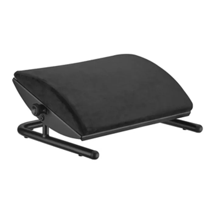 Hauptproduktbild Podstavec pod nohy, odnimatelný měkký polštář, černý, ocel, 25 kg nosnost, Powerton