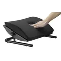 Unter Füsse, schwarz, Stahl, 25 kg Gewicht, Powerton, + Gel-Mauspad