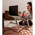 Bodenständer unter Notebook, mit der Möglichkeit der Drehung um 360°, silbern, Aluminium-Kunststoff, 10 kg Gewicht