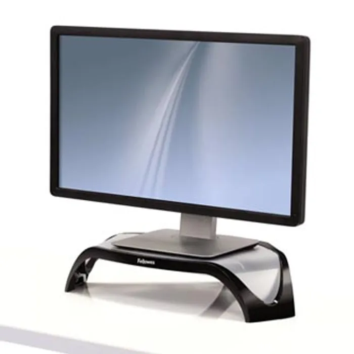 Hauptproduktbild Podstavec Smart Suites pod monitor, nastavitelná výška, černo-stříbrný, plast, 10 kg nosn