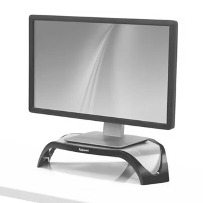 Hauptproduktbild Podstavec Smart Suites pod monitor, nastavitelná výška, černo-stříbrný, plast, 10 kg nosn