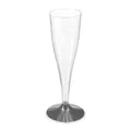 Weiteres Produktbild Sektglas (PS) zweiteilig mit schwarzem Fuß durchmesser 60mm 0,1L [20 St.]