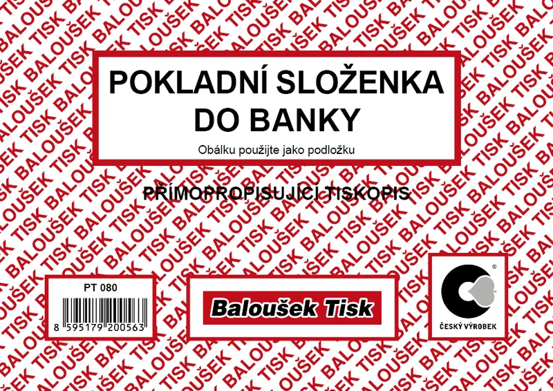 Hauptproduktbild Pokladní složenka do banky A6 PT080