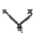 Für 2 Monitoren, 2-9 Kg, 17"-32", USB HUB, 75x75/100x100, schwarz