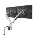 Für 2 Monitoren, 2-9 Kg, 17"-32", USB HUB, 75x75/100x100, schwarz