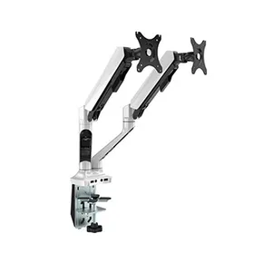 Für 2 Monitoren, 2-9KG, 17"-30", USB HUB + Jack, 75x75/100x100, grau