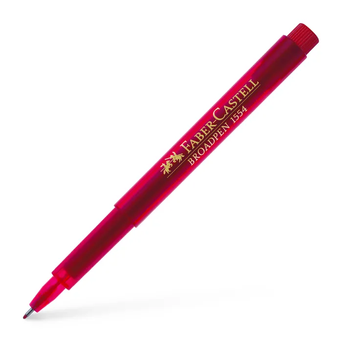 Hauptproduktbild Popisovač Broadpen 1554, červená Faber Castell 155421