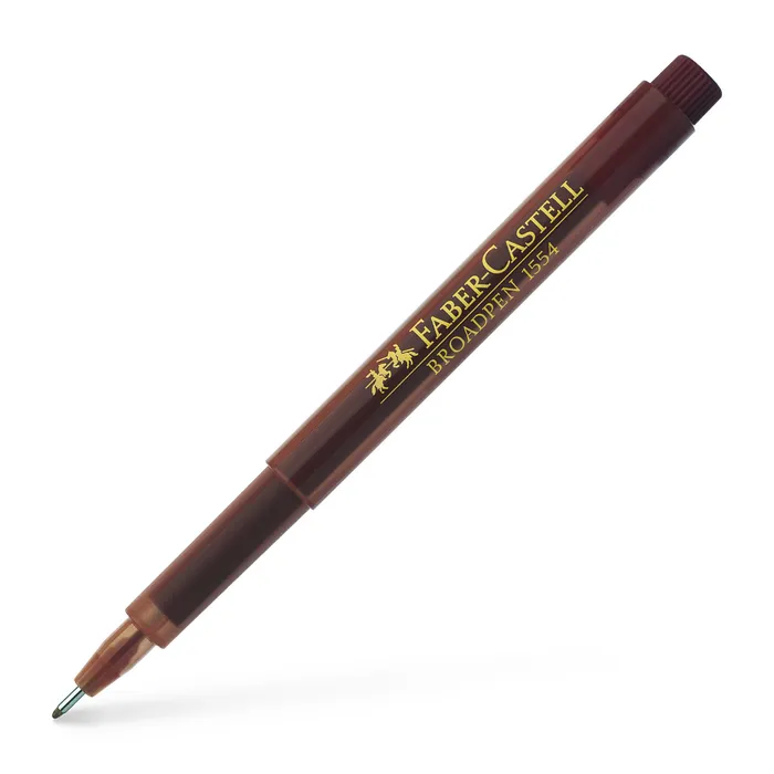 Hauptproduktbild Popisovač Broadpen 1554, hnědá Faber Castell (155477)