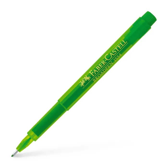 Hauptproduktbild Popisovač Broadpen 1554, sv. zelená  Faber Castell (155466)
