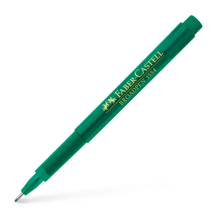 Hauptproduktbild Popisovač Broadpen 1554, zelená Faber Castell 155467