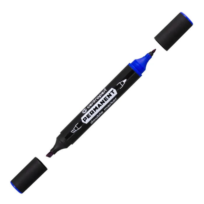 Hauptproduktbild Popisovač centropen 1666 Permanentní dvouhrotý - modrý