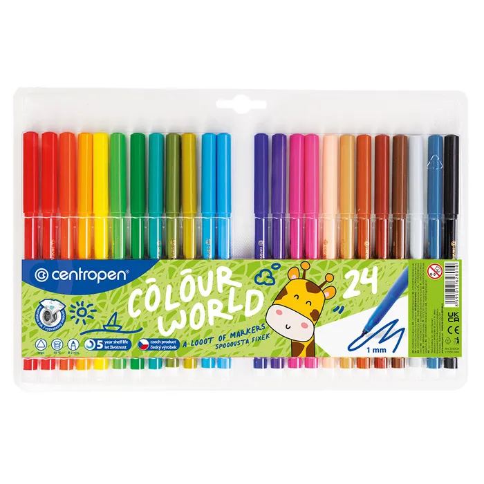 Hauptproduktbild Popisovač CENTROPEN 7550 sada 24 barev (fixy)
