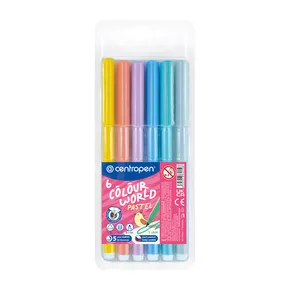 Marker CENTROPEN 7550 Set mit 6 PASTELL-Farben (Marker)