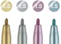 Weiteres Produktbild Marker Faber-Castell 167304 Pitt Artist Pen 4 Farben, metallic