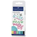 Faber-Castell 267116 Pitt Artist Pen Hand Lettering 6 Stück, Pastell-Set