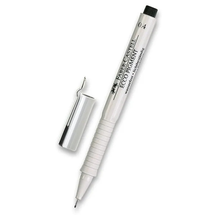 Hauptproduktbild Popisovač Faber-Castell Ecco Pigment - černý 0,4 mm