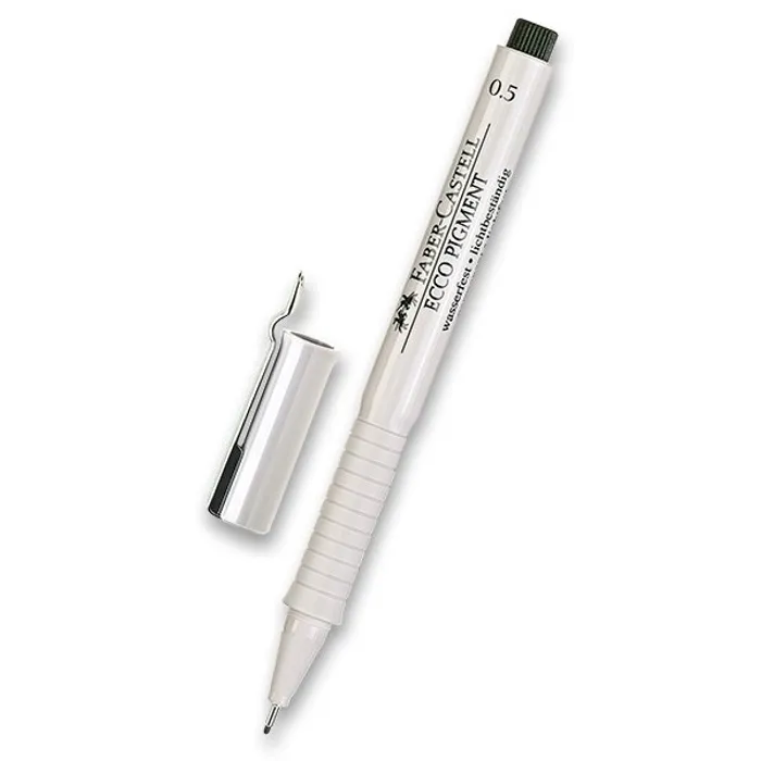 Hauptproduktbild Popisovač Faber-Castell Ecco Pigment - černý 0,5 mm