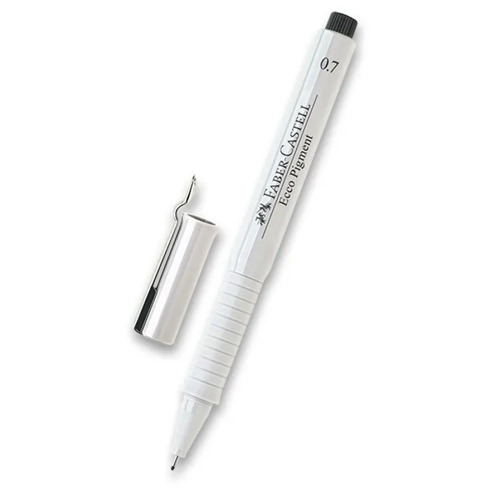 Hauptproduktbild Popisovač Faber-Castell Ecco Pigment - černý 0,7 mm