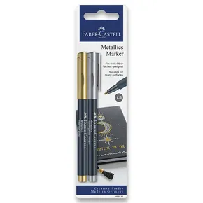 Faber-Castell Metallics Marker, Gold and Silver